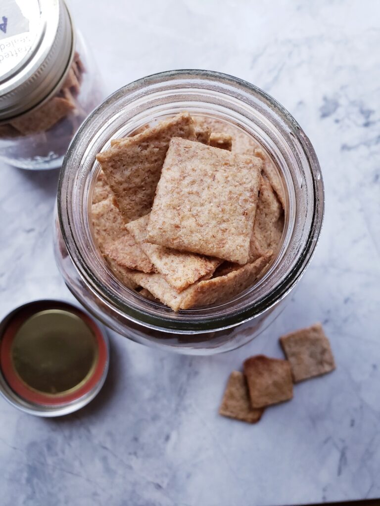 Sourdough discard crackerd