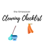 Time-saver cleaning checklist 