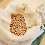 Chickpeas in sack