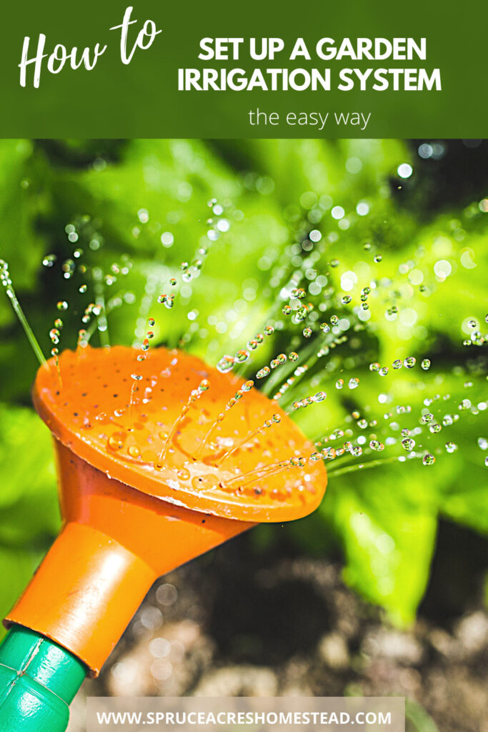 How to set up a garden irrigation system 